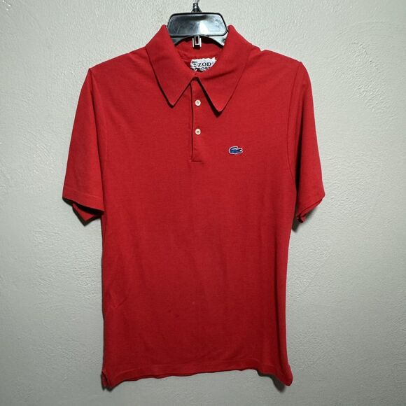 Izod Lacoste Other - Vintage Izod Lacoste Polo Shirt Mens Sz S Short Sleeve Embroidered Logo Red